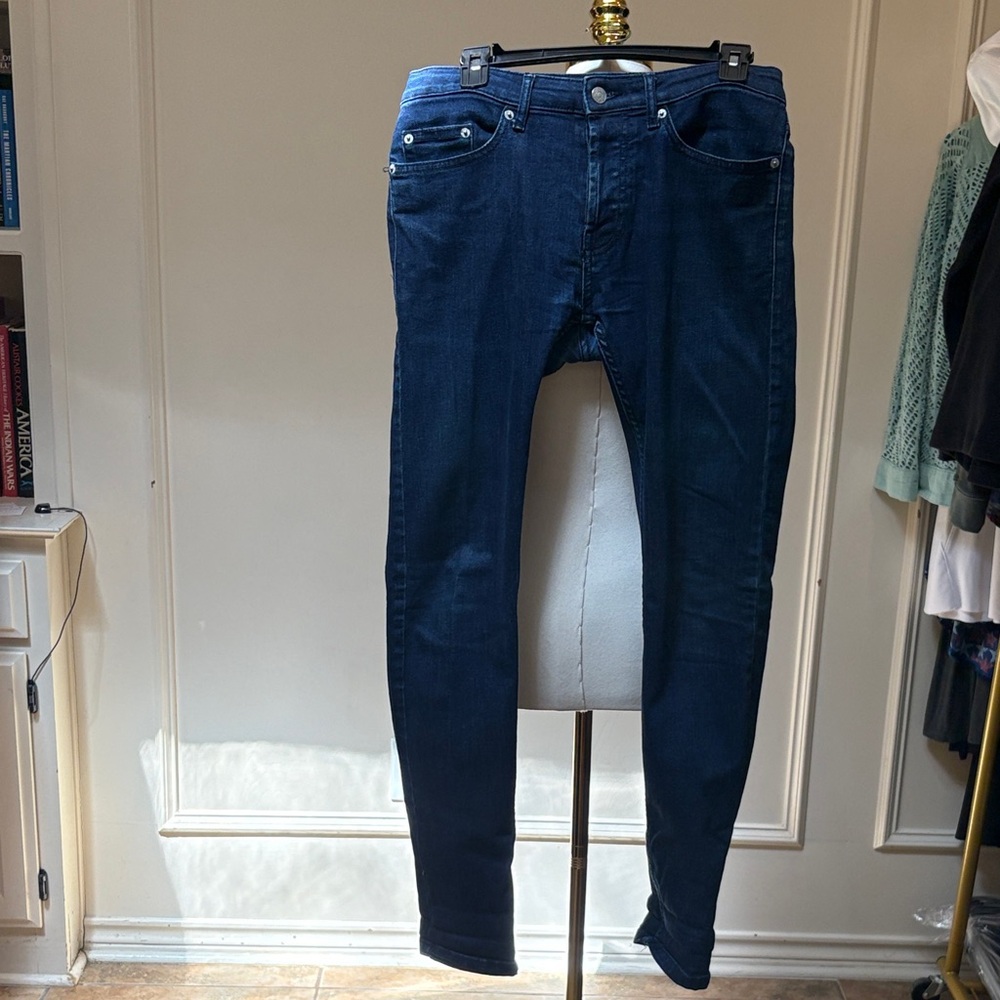 TopMan stretch skinny button fly jeans Men’s 30S